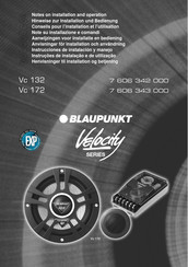 Blaupunkt Velocity Vc 172 Manual Del Usuario