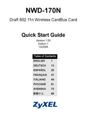 Zyxel NWD-170D Manual Del Usuario