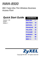 Zyxel NWA-8500 Manual Del Usuario