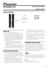 Pioneer S-ESR2-LR Instrucciones De Operación