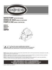 Simpson SDP01 Manual De Instrucciones