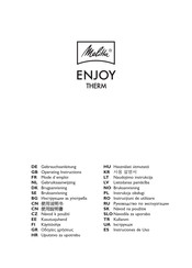 melitta ENJOY THERM Instrucciones De Uso