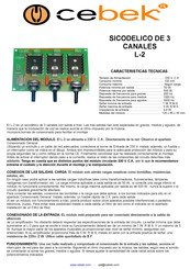 Cebek L-2 Manual De Instrucciones