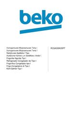 Beko RCSA330K20PT Manual De Instrucciones