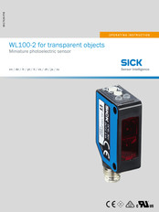 SICK WL100-2 Manual De Operación