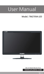 ZALMAN TM270VA LED Manual Del Usuario