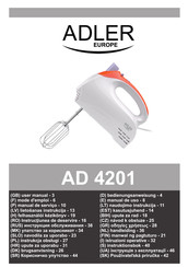 Adler europe AD 4201 Manual De Uso