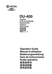 Kyocera mita DU-400 Guía De Instrucciones