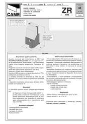 CAME Z Serie Manual Del Usuario