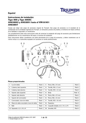 Triumph A9838003 Instrucciones De Instalación