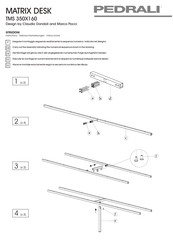 Pedrali MATRIX DESK TMS 350X160 Instrucciones De Montaje