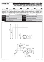 Graff AMETIS 5112700 Instrucción De Montaje Y Servicio