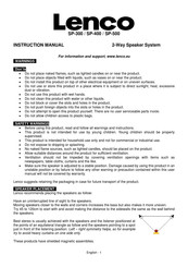 Lenco SP-500 Manual De Instrucciones