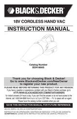 Black and Decker BDH1800S Manual De Instrucciones