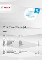 Bosch VitaPower 4 MMB63 Serie Manual De Usuario