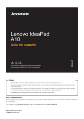 Lenovo IdeaPad A10 Guia Del Usuario