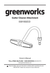 GreenWorks 5301002CO5301002CO Manual Del Propietário