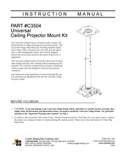 Chief Manufacturing C3504 Manual De Instrucciones