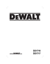 DeWalt D21716 Traducido De Las Instrucciones Originales