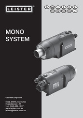 Leister MONO SYSTEM Instrucciones De Funcionamiento