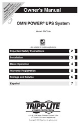 Tripp-Lite OMNIPOWER PRO550 Manual Del Propietário