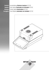 Mettler Toledo HC103 Guía Rápida