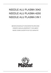 Magnat NEEDLE ALU PLASMA 3 IN 1 Manual Del Propietário