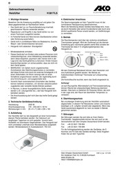 AKO H 381TL S Manual De Instrucciones