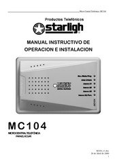 Starligh MC104 Manual De Instrucciones