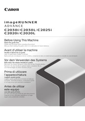 Canon imageRUNNER ADVANCE C2030L Manual De Instrucciones