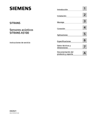 Siemens SITRANS AS100 Instrucciones De Servicio