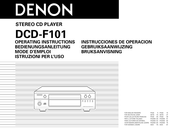 Denon DCD-F101 Instrucciones De Operación