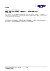 Triumph A9600387 Instrucciones De Instalación