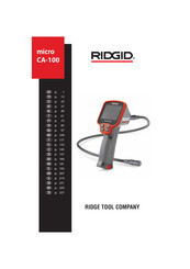 RIDGID micro CA-100 Manual De Instrucciones