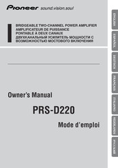 Pioneer PRS-D220 Manual Del Propietário