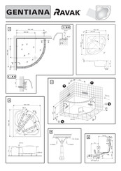 RAVAK FRESIA 170x80 Instrucciones De Montaje