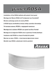 RAVAK ROSA 140x105 Montaje