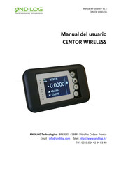 ANDILOG CENTOR WIRELESS Manual Del Usuario