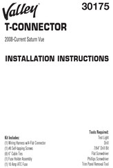 Valley 30175 Instrucciones De Instalación