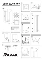 RAVAK ESD1 100 Instrucciones De Montaje