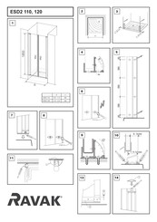 RAVAK ESD2 120 Instrucciones De Montaje