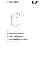 Hewi 805 Serie Instrucciones De Instalación Y Funcionamiento