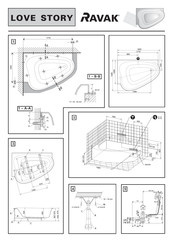 RAVAK LOVE STORY 185x105 Instrucciones De Montaje