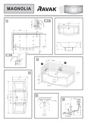 RAVAK MAGNOLIA 180x75 Instrucciones De Montaje