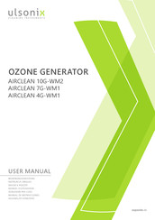 ulsonix AIRCLEAN 7G-WM1 Manual De Instrucciones