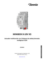 Zennio MINiBOX 0-10V X3 Manual Del Usuario