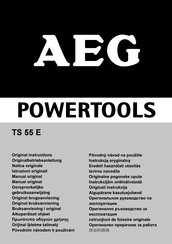 AEG POWERTOOLS TS 55 E Manual Original