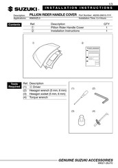 Suzuki 46200-26810 Serie Instrucciones Para El Montaje