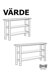 IKEA VARDE Manual De Instrucciones