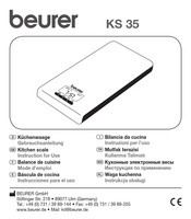 Beurer KS 35 Instrucciones Para El Uso